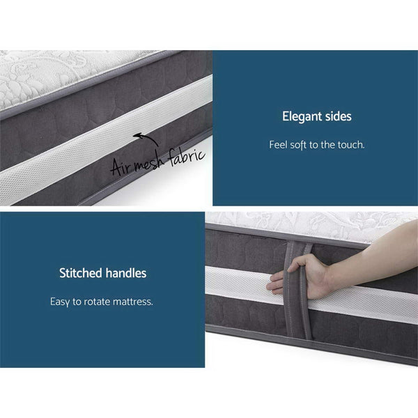 Giselle 30Cm Mattress Pocket Spring King Single Mattresses
