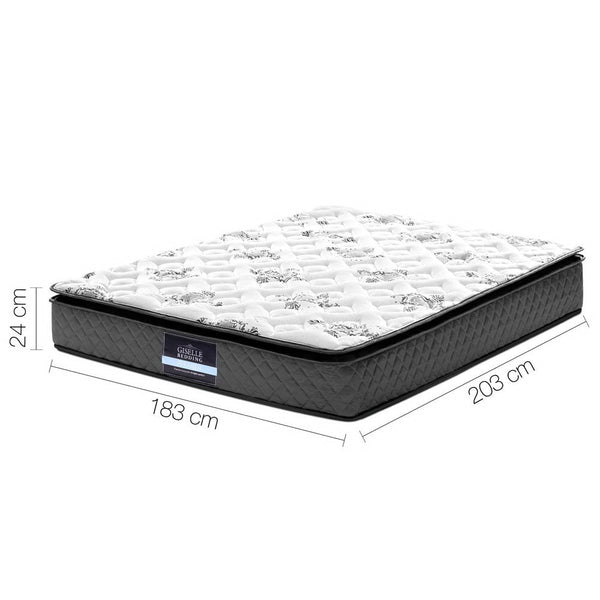 Giselle 24Cm Mattress Pillow Top King Mattresses