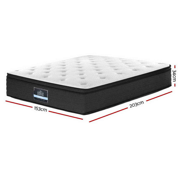 Giselle Bedding 34Cm Mattress Euro Top Queen Mattresses