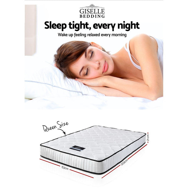 Giselle Bedding 21Cm Mattress Tight Top Queen Mattresses