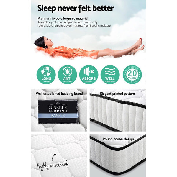 Giselle Bedding 21Cm Mattress Tight Top Queen Mattresses