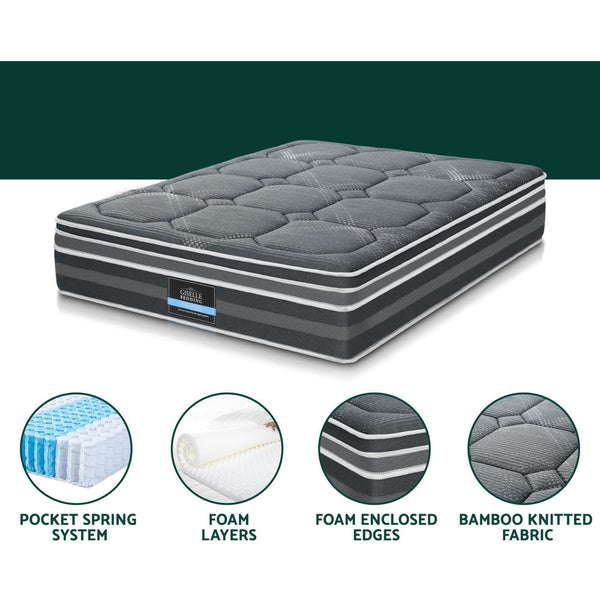 Giselle Double Mattress Bamboo Cover Furniture Home Garden Mattresses