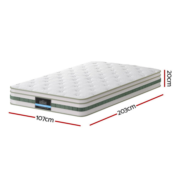 20Cm Giselle Mattress King Single Green Tea Mattresses