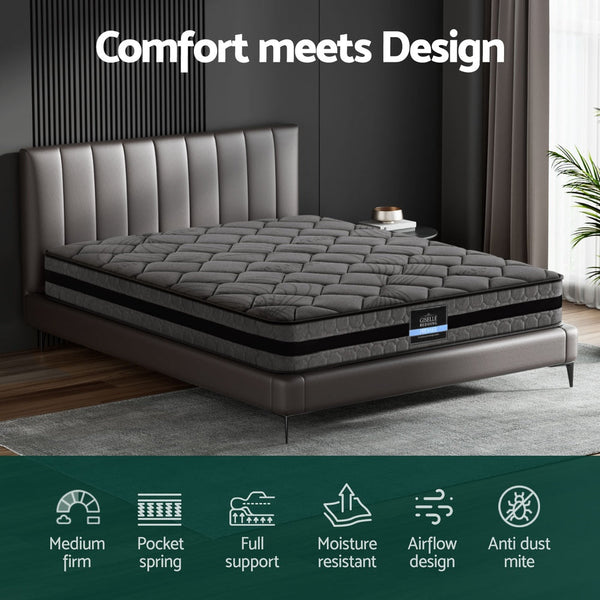 Giselle King Mattress Medium Firm 22Cm Furniture Home Garden Mattresses