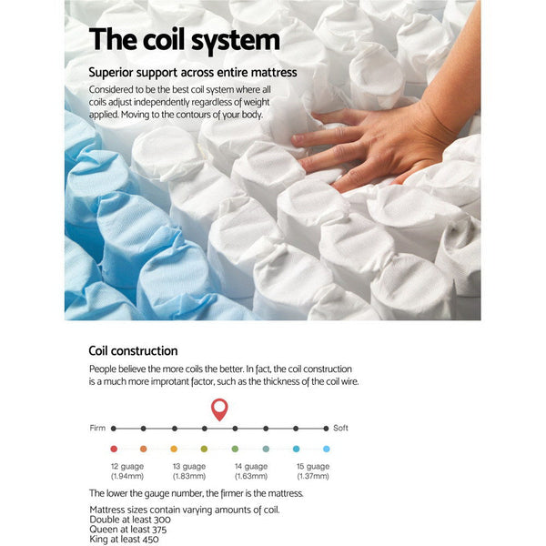 Giselle Bedding 27Cm Mattress Euro Top Queen Mattresses