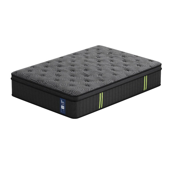 Levitex King Single 34Cm Hybrid Pocket Spring Mattress Grey Mattresses