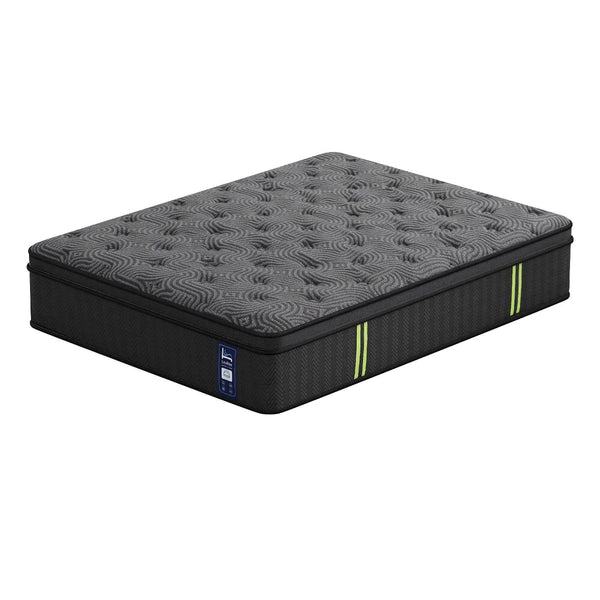 Levitex Queen 34Cm Hybrid Pocket Spring Mattress With Gel Memory Foam Grey Mattresses