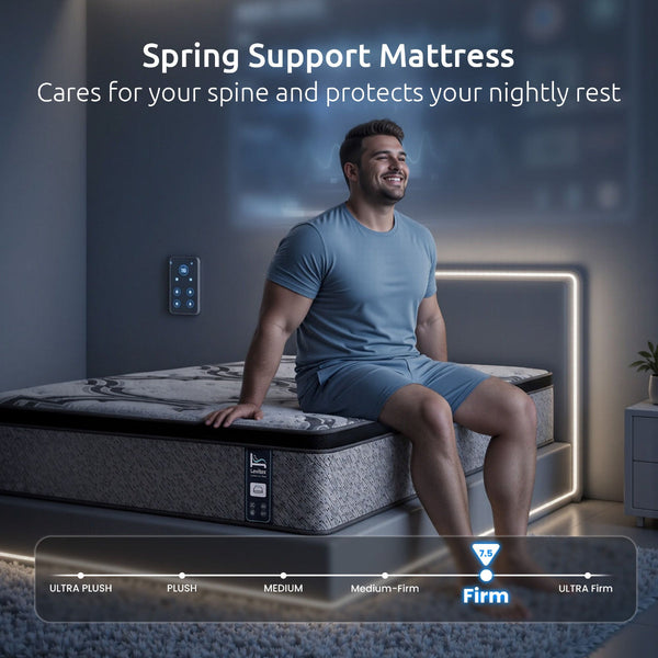 Levitex King Single 34Cm Firm Pocket Spring Latex Memory Foam Mattress Mattresses