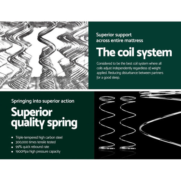 Giselle Bedding 18Cm Mattress Pillow Top Double Mattresses