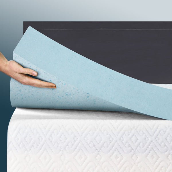 Giselle Memory Foam Mattress Topper Cool Gel 5Cm King Single Mattress Toppers & Protectors