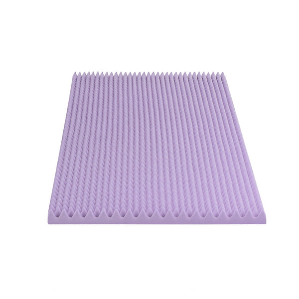 Giselle 5Cm Memory Foam Mattress Topper Lavender Infused Egg Crate Pad Mat Double Mattress Toppers & Protectors