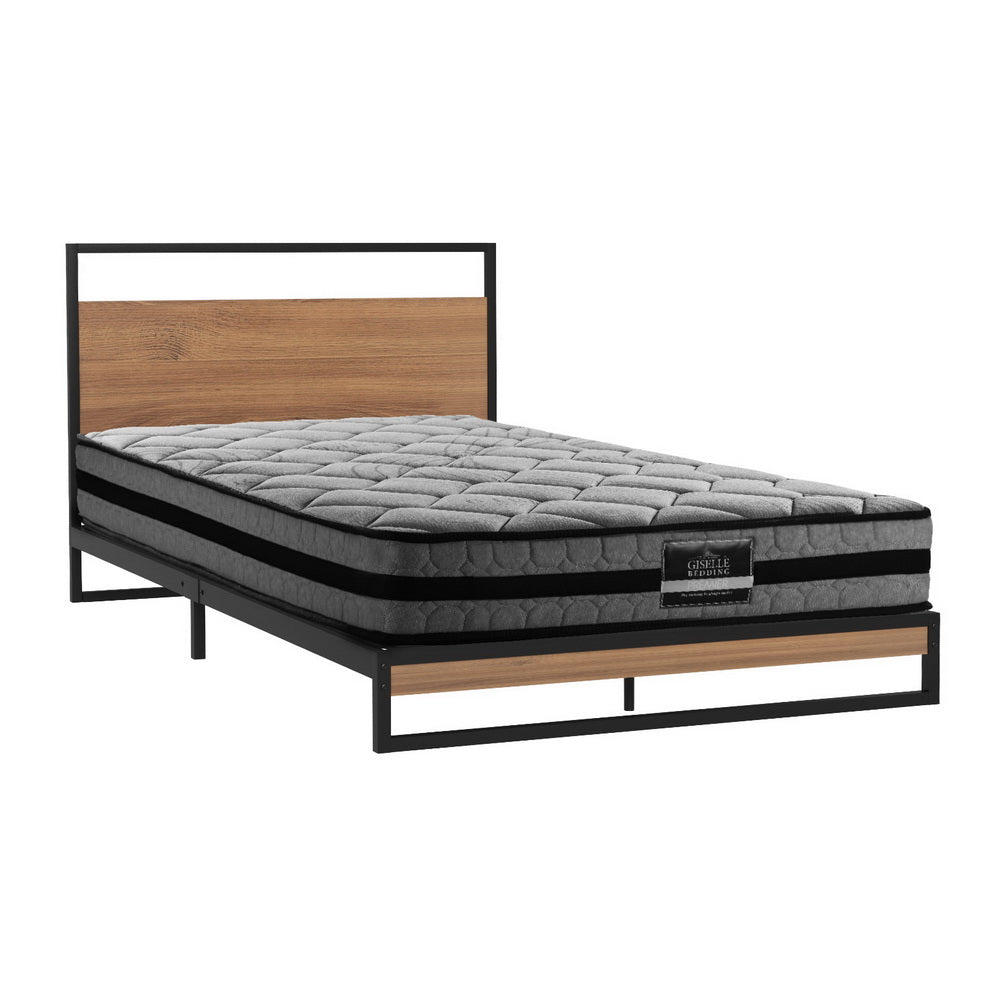 Artiss Metal Single Bed Frame With Mattress For Home Furniture Single Bed Frames
