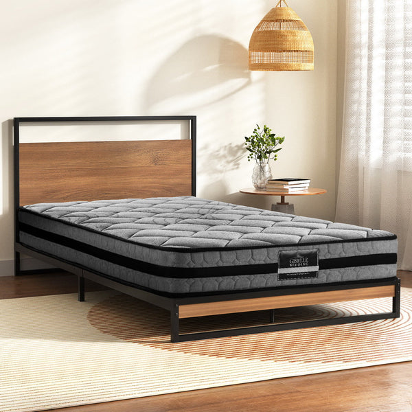 Artiss Metal Single Bed Frame With Mattress For Home Furniture Single Bed Frames