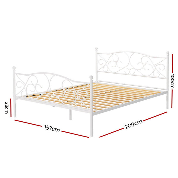Artiss Bed Frame Queen Size Metal Groa Queen Bed Frames