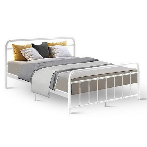 Artiss Bed Frame Metal Leo King Single(Black) King Single Bed Frames