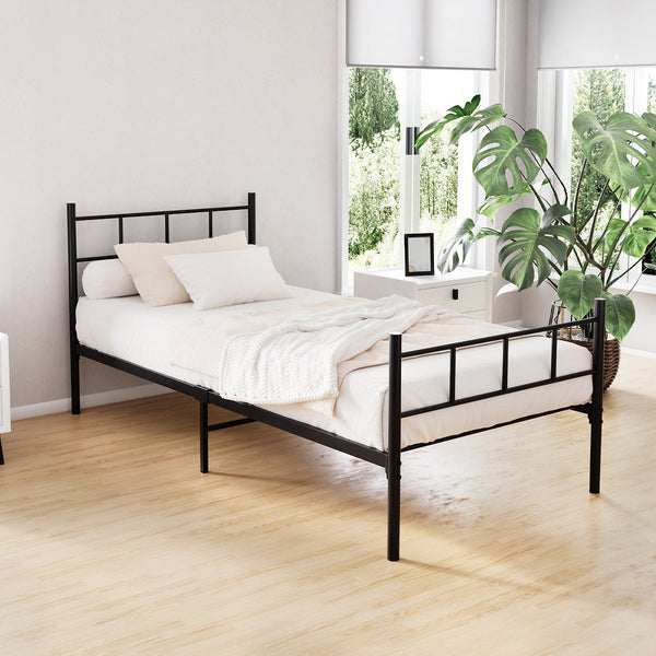 Artiss Bed Frame Single Metal Sol Single Bed Frames