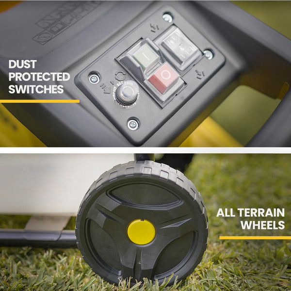 Michigan 2400W Electric Mulcher Crushing Garden Shredder Chipper Chippers Shredders Mulchers