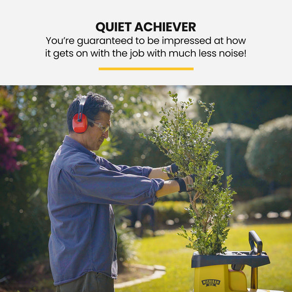 Michigan 2400W Electric Mulcher Crushing Garden Shredder Chipper Chippers Shredders Mulchers