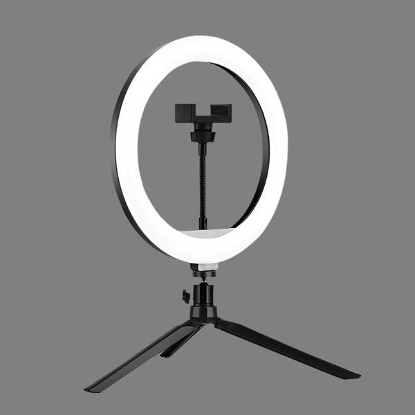 Ten Led Fill Light Tripod With Phone Clamp For Photography And Video Tripods & Monopods