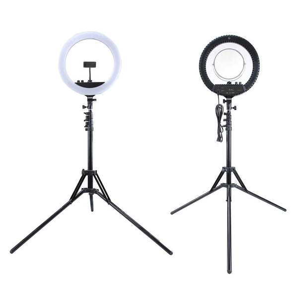 18 Inch Two Colour Dimmable Ring Fill Light With Tripod 55 Watt Power Supply Tripods & Monopods