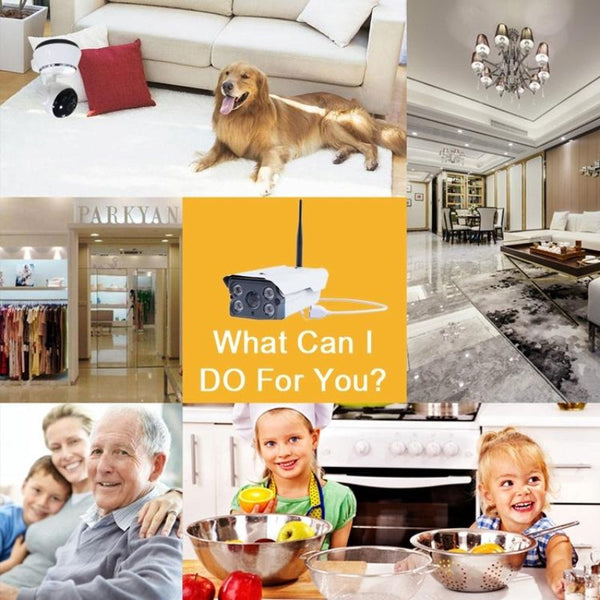 Smart Wireless Wifi Security Camera With Motion Detection And Night Vision Home Surveillance Security Cameras