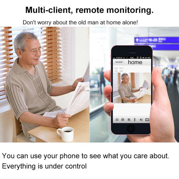 Smart Wireless Wifi Security Camera With Motion Detection And Night Vision Home Surveillance Security Cameras