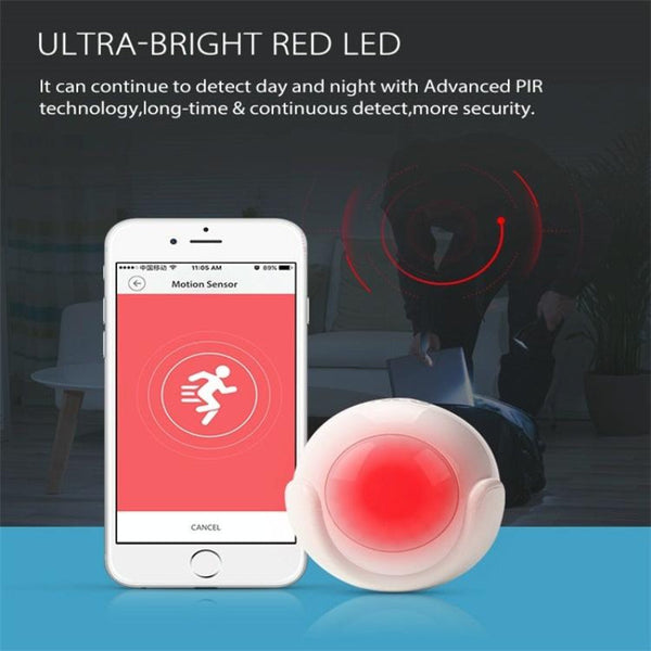 Wireless Wifi Pir Motion Sensor With Ultra Bright Red Led Sensors & Motion Detectors