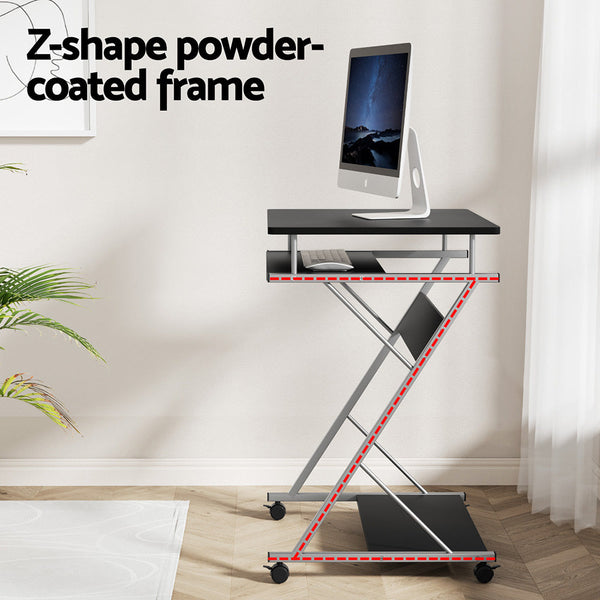 Artiss Computer Desk Mesh Office Chair Set Desks With Keyboard Shelf Try Black Home Office Desks