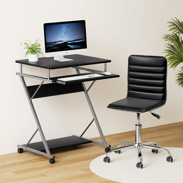 Artiss Computer Desk Office Chair Set Desks With Keyboard Shelf Try Black Home Office Desks