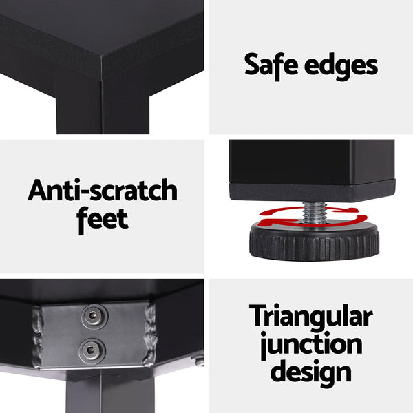 Artiss Computer Desk Home Office Study Table Black 120Cm Home Office Desks