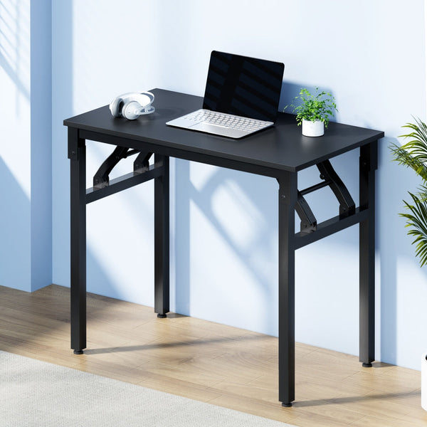Artiss Computer Desk Foldable Balck 80Cm Home Office Desks