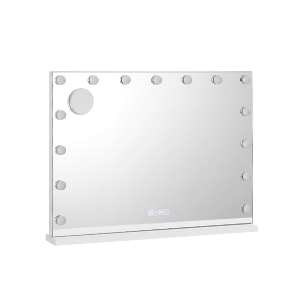 Embellir Bluetooth Makeup Mirror 80X58cm Hollywood Vanity With Led Light Wall Makeup Mirrors