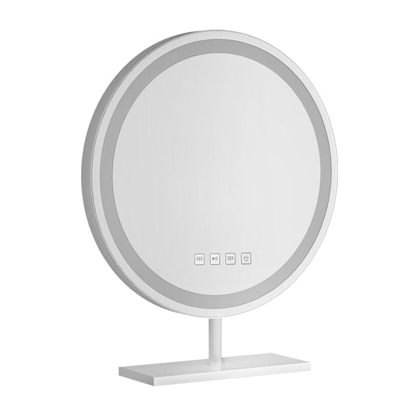 Embellir Makeup Mirror 40X40cm Hollywood Vanity With Led Light Tabletop Round Makeup Mirrors