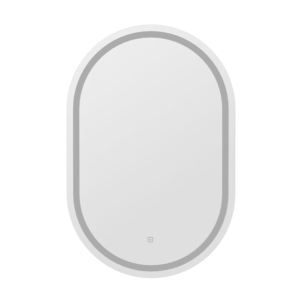 Embellir Led Wall Mirror With Light 50X75cm Bathroom Decor Oval Vanity Mirrors