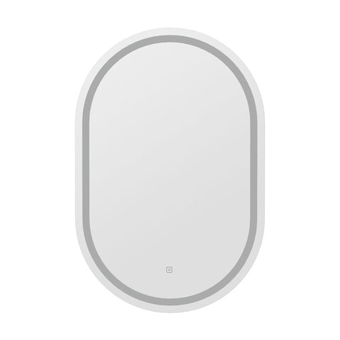 Embellir Led Wall Mirror With Light 50X75cm Bathroom Decor Oval Vanity Mirrors