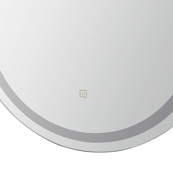 Embellir Led Wall Mirror With Light 50X75cm Bathroom Decor Oval Vanity Mirrors