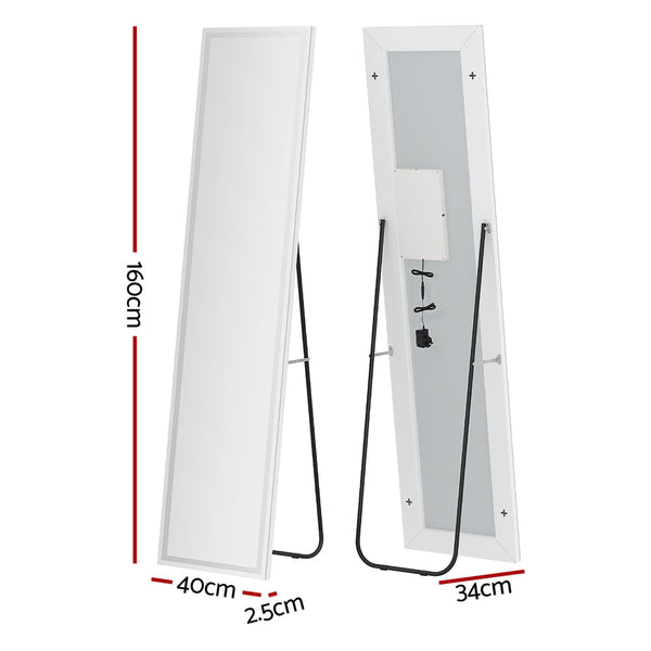 Embellir Full Length Floor Wall Led Light Mirrors