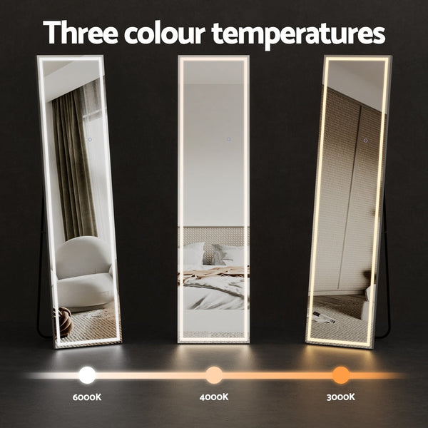 Embellir Full Length Floor Wall Led Light Mirrors