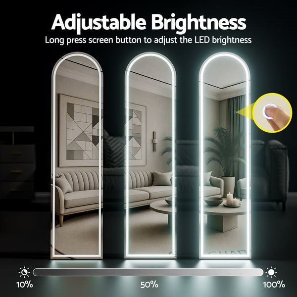 Embellir Led Full Length Mirror Floor Dressing 160Cm Mirrors