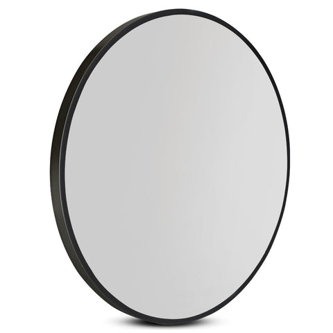 Embellir Wall Mirror Makeup 50Cm Home Decor Framed Mirrors Bathroom Round Black Makeup Mirrors