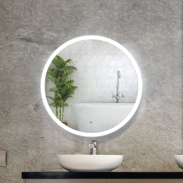 Embellir Wall Mirror 70Cm With Led Light Makeup Home Decor Bathroom Round Vanity Makeup Mirrors