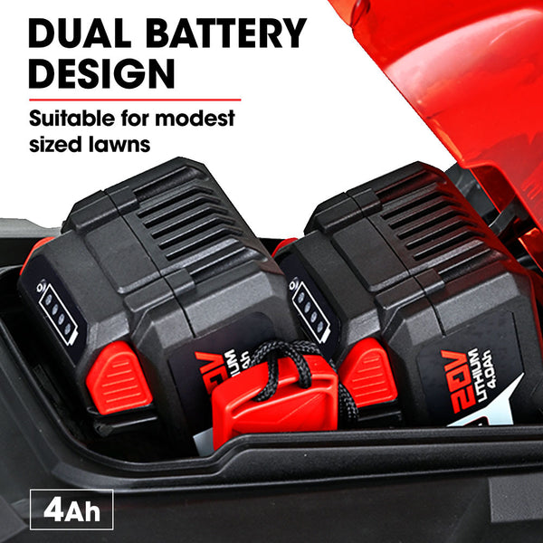 Baumr Ag Baumr Ag 450Cx 40V Sync Cordless Lawn Mower Kit Fast Charger 2 X 4Ah Battery 320Mm Grass Cutting Path Lawn Mowers