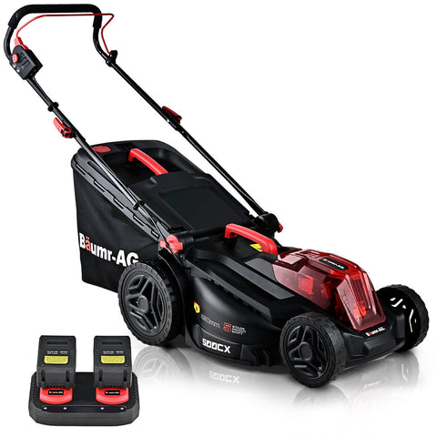 Baumr Ag Baumr Ag 500Cx 40V Sync 17' Cordless Lawn Mower Kit Fast Charger 2 X 4Ah Battery Stage Height Adjustment Lawn Mowers