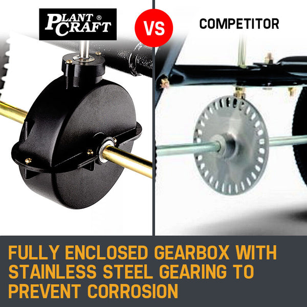 Plantcraft Tow Behind Broadcast Spreader 90Kg 105L Seed Fertiliser Rotary Rotary Tools