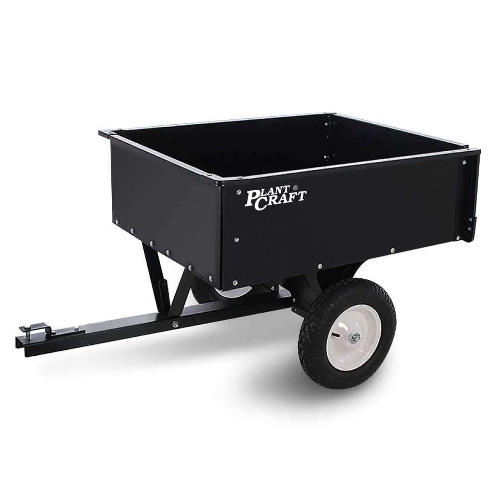 Plantcraft 270Kg Capacity Metal Dump Cart For Ride On Mower Wheelbarrows Carts Wagons