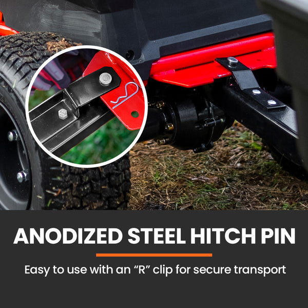 Plantcraft 270Kg Capacity Metal Dump Cart For Ride On Mower Wheelbarrows Carts Wagons