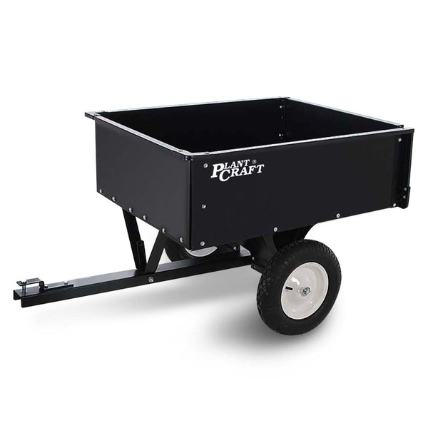 Plantcraft 270Kg Capacity Metal Dump Cart For Ride On Mower Wheelbarrows Carts Wagons