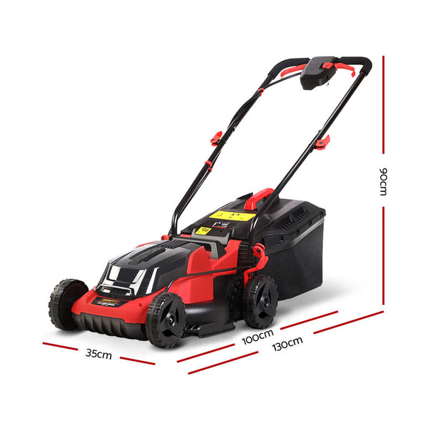 Giantz Lawn Mower Cordless 40V Battery Electric Lawnmower 34Cm Width Lawn Mowers