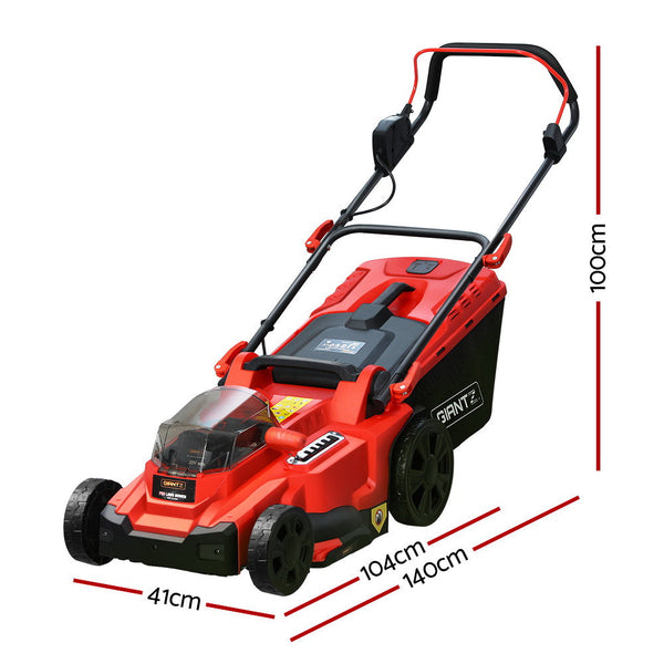 Giantz Lawn Mower 37Cm Cutting Width Cordless 40V Electric Lawnmower Lawn Mowers