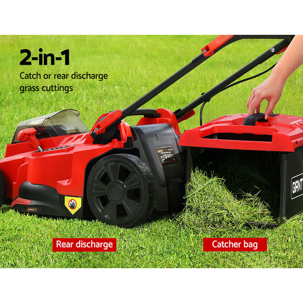 Giantz Lawn Mower 37Cm Cutting Width Cordless 40V Electric Lawnmower Lawn Mowers